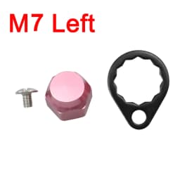 EKfan M8 Daiwa M7 Shimano Left / Right Hand Nut With Black 15MM Lock Washers and Screws For Baitcasting Fishing Reel DIY Parts