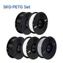 5KG PETG Plastics 3D Printer Filament 1.75mm Plastic Material Black White Color PETG 3D Filament Consumables for KP3S Pro S1