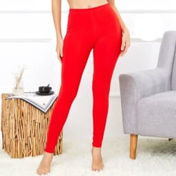 Women Solid Underwear Thermal Leggings Female Comfortable High Waist Home Trousers Lady Classic Daily Slim Fit Pants