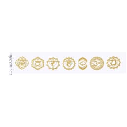 New Geometric Pattern Metal Energy Copper Stickers Flower Life Tree Pyramid For Epoxy Resin Material Jewelry Making Decoration