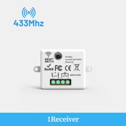 Wireless ON OFF Switch RF433 Module Remote Control Light Switch 1/2/3 Gang Wall Switch for Light Bulb Chandelier 10A 110V 220V