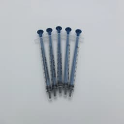 100pieces/lot 1ml Industrial Plastic Syringe (blue or white plunger: color randomly according to inventory)