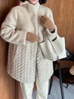 Eco-Friendly Fur Coat Women's Korean Style 2024 Autumn Winter New Integrated Skin Fur Mink Velvet Coat Elegant Blogger
