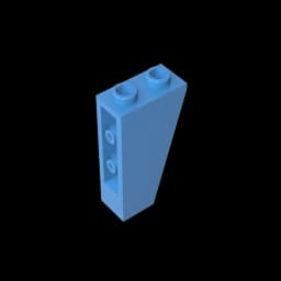 Gobricks GDS-864 Slope, Inverted 75 2 x 1 x 3 compatible with lego 2449 children's DIY Educational Building Blocks Technical