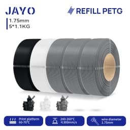 JAYO 5.5KG 3D PETG / High Speed Matte PETG / PLA Classic Printer Filament 1.75mm 3D Printer Filament Neatly Wound PETG for 3D