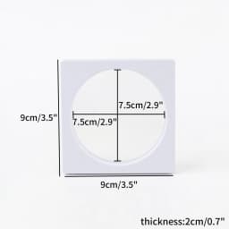 1Pcs White 3D Floating Display Case Stands Holder Plastic Suspension Storage for Pendant Necklace Bracelet Ring Jewelry Case