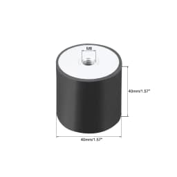 M4/5/6/8/10 Female Thread Rubber Shock Absorber Anti Vibration Pad Rubber-Metal Silentblock Type DD Rubber Mount Flat Base Block