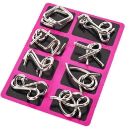 Hot Set Metal Wire Puzzle Baffling Magic Brain Teaser Puzzles Game Toys for Children Adults