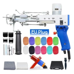 110-240V 2 IN 1 Electric Carpet Tufting Gun Cut And Loop Pile Carpet Flocking Machines Carpet Weaving Flocking Machines Pink