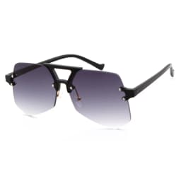 Vintage Geometric Rimless Pilot Gray Ant Sunglasses Men High Quality Luxury Brand Retro Sunglasses Women Clear Lens Glasses Y15