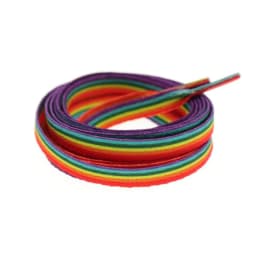 1Pair Rainbow Shoelace Gradient Color Low-cut High Top Canvas Shoes Laces Boot Strings Rainbow Personalized Printing Shoelaces