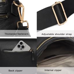 100% Top Layer Genuine Cowhide Leather Saddle Bag Luxury Handbags Women Bags Designer Crossbody Shoulder Bags for Women Commute