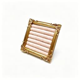 Retro Square Ring Display Stand Jewelry Showcase Tray Wooden Shop Window Decoration Photography Background Props