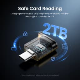 Vention USB C Micro SD Card Reader USB 3.0 TF Card OTG Adapter for iPhone 15-17 Pro iPad Android Camera Cardreader Up to 2TB