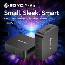 Soyo Mini Pc Y5 Air Intel Core I5 4Th Gen 8Gb Ram 128Gb Ssd Windows 11 Pro Mini Desktop Computer Wifi Bt4.2 Dual HDMI Display Home Office Small Computer Business Mini Pc Low Power Micro Pc Portable Compact Desktop Mini Computer for Office Study