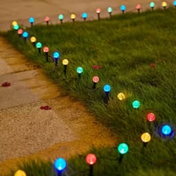 30 LED Solar Bubble Ball Lawn Lights Waterproof Christmas Solar Pathway String Light Outdoor Garden Patio Trail Lighting Decor
