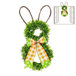 Easter Door Wreath Decorative Spring Season Door Wreath Easter Party Supplies For Front Door Backyard Entryway Wall Window Decor