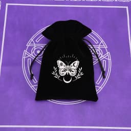 1Pcs 13x18cm Tarot Storage Velvet Bag Drawstring Pocket Board Game Card Embroidery Package Witchcraft Supplies for Altar Tarot