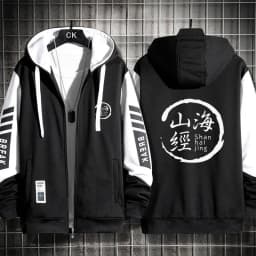 Blue Archive Anime Game Themed Hooded Open Cardigan Jacket Men's Lightweight Hoodie Casual Wear Four Seasons Polyester Fabric