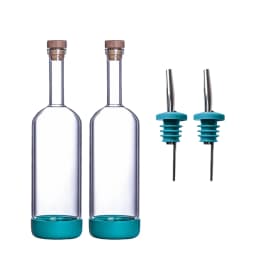 2PCS 800ml Inmeet Creative Bubble Wine Bottle Bar Juice Cocktail Oil Bottle with Scale Bartender Supplies