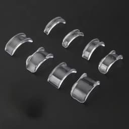 8 Sizes Silicone Invisible Clear Ring Sizer Anti-Loss Proof Invisible Ring Holder Retainer Shrinker for Large Rings
