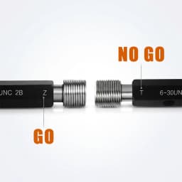 UNC UNF UNEF UN UNS Thread Plug Gauge 2B Class GCR15 Steel Go/No Go Gauge for Unified Internal Thread Inspection Customizable
