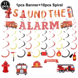 Jumbo Fireman Sam Balloons Fire Truck Foil Ballons Firefighter Themed Birthday Party Decortions Baby Shower Fire Engine Ballons