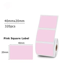1Roll 40x20mm Compatible M110 M120 M220 M200 Self-Adhesive Laser Thermal Paper for Munbyn/Nelko PM220 E210 P50