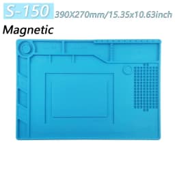 Magnetic Soldering Station Mat Antistatic High Temperature Resistance Silicone Work Mat for Electronic Phone Laptop Watch Repair