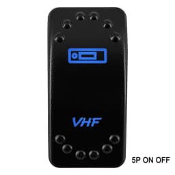 Waterproof Rocker Switch with Blue LED | 12V/24V Latching & Momentary (SPST/ DPDT) | for Marine, UTV, ATV, RZR, Automotive