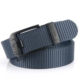 Luxury Metal Automatic Buckle Canvas Belts For Men Thick Tough Nylon Webbing Waistband Outdoor Jeans Pants Tactical Belt Hiking