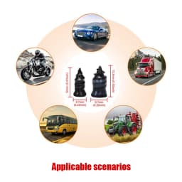 21-10PCS Vacuum Car Tyre Repair Rubber Nail Set Universal Tire Screw Tubeless Repair Tools Accessories Kit for Motorcycle Truck