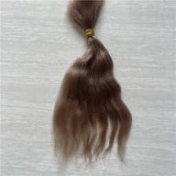 10 Pieces / Lot 100% Pure Mohair Reborn Baby Doll Hair With Dark Brown/Gold Color Fit For DIY Reborn Baby Doll Accessories