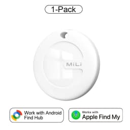 MiLi MiTag Dual System Bluetooth GPS Tracker Locator Smart Location Tag Keys Finder Works With Apple Find My&Google Find Hub