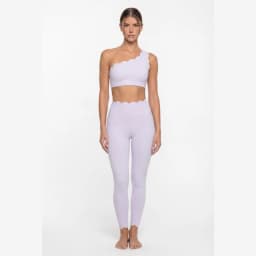 Set Women 2 Pieces Elegant Ballet Pink One-shoulder Lace Beauty Back Sexy Women's Sports Clothing Sets Fitness Yoga Clothing