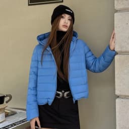 Winter Pork Rib Style Lightweight Hooded Down Jacket Women White Duck Down Waterproof Outwears Female Warm Parker Down Jacket