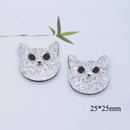 10Pcs Cartoon Animal Fox Cat Leopard Deer Applique for DIY Clothes Hat Shoes Decor Patches Headwear Hair Clips Bow Accessories