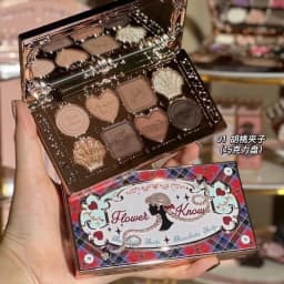 Flower Knows Midsummer Fairytales Embossed Five Color Pressed Glitter Eye Shadow Natural Shimmer Pigment Eye Shadow Pallete