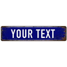Custom Street Sign, Personalized Metal Sign For Office Workplace Home Yard Road, Custom Your Text Signs for Outdoor 16x4 Inches