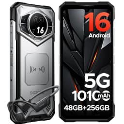 Doogee S200E 5g Rugged Phone 1.32" Amoled Rear Display 48Gb Ram(8Gb+40Gb) 256Gb Rom 10100Mah Ai Triple Camera Android 16 Mobile Phone