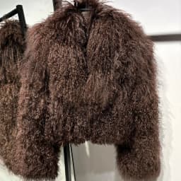 New Brand Women's Real Mongolia Sheep Fur Jacket With Collar Winter Coat Female fur coat