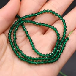 125 Pieces Spinel Bead Crystal Beads Loose Exquisite appearance DIY Jewelry Making Bracelet Necklace Accessories 3mm Length 38cm