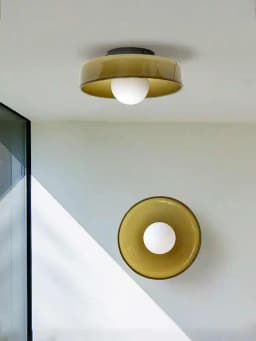Modern Vintage Glass Ceiling Light Hallway Balcony Kitchen Light Bedroom Ceiling Light Multi-Colored Glass