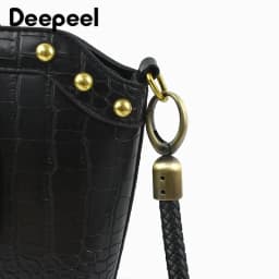 2/4Pcs Deepeel Metal Cord Lock Buckles Bag Belts Connector Hanger Handbag Strap Stopper Tassel Cap Clasp Hardware Accessories
