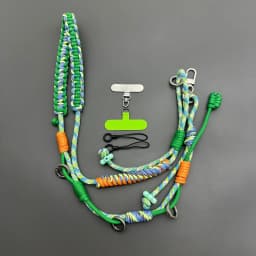 Outdoor Tactical Multifunctional Hand Braided Camera Bag Strap Adjustable Replacement Phone Lanyard Expandable Crossbody Strap