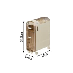 Cream Style Transparent Plastic Seam Storage Shelf Bathroom Floor Cart Storage Cabinets Toilet Side Narrow Gap Cabinet Storage
