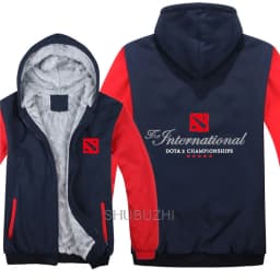 Winter Style Dota 2 Hoodies Sweatshirt New Game Warm Liner Men Fleece Dota Sweatshirt Jacket M-5XL High Quality