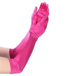 12 Color Longer Micro-reflective Satin Spandex Sunscreen Wedding Photo Party Bright Gloves Lady Aristocrat Graduation Mitten NV3