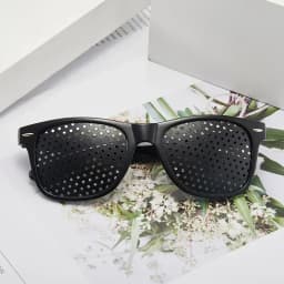 Anti-myopia Astigmatism Glasses Vision Correction Fatigue Pin Hole Glasses with Holes for Men Women Eyesight Improvement Eyewear