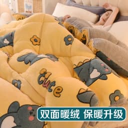 Lamb Wool Super Warm Blanket Winter Thickened Quilt Winter Quilt Core Autumn Spring Dormitory Single Comfprter Double Blanket